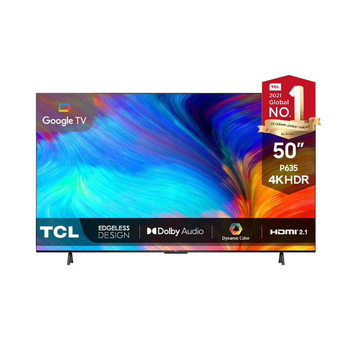 TCL P635 4K UHD Google TV With Dolby Audio, 50 Inch