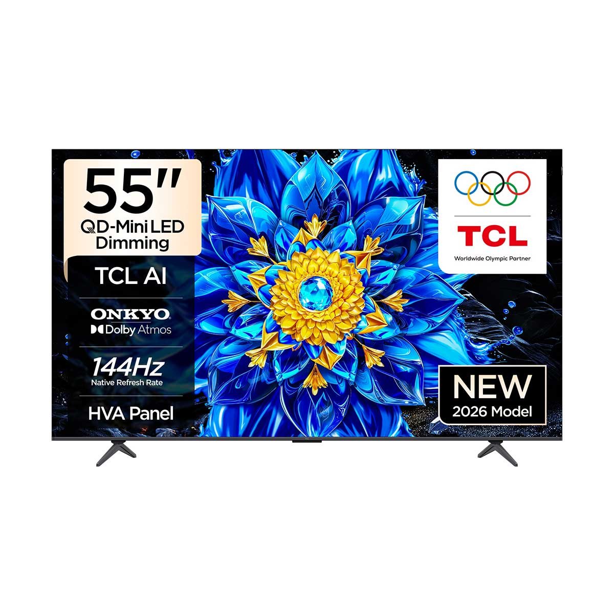 تلفزيون تي سي ال 55 بوصه QD MINI LED 55 P 8 L 144 HZ