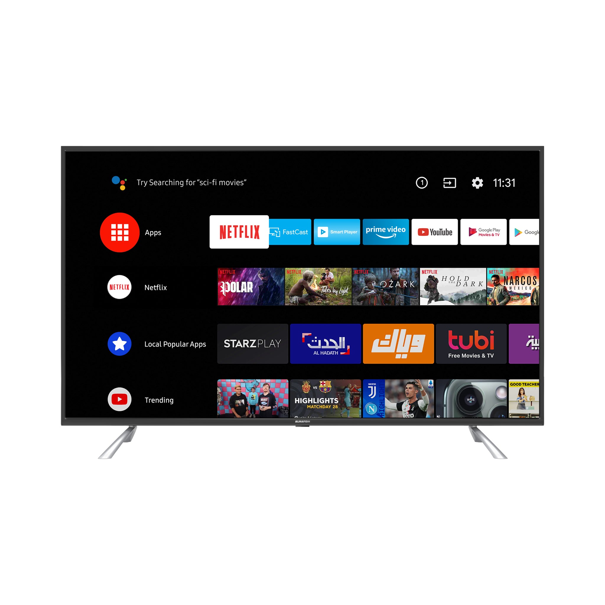 تلفزيون 58 بوصة سمارت LED 4K UHD