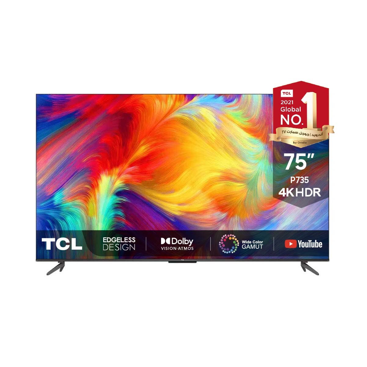 TCL  P735 4K UHD Google TV With Dolby Atmos, 75 Inch
