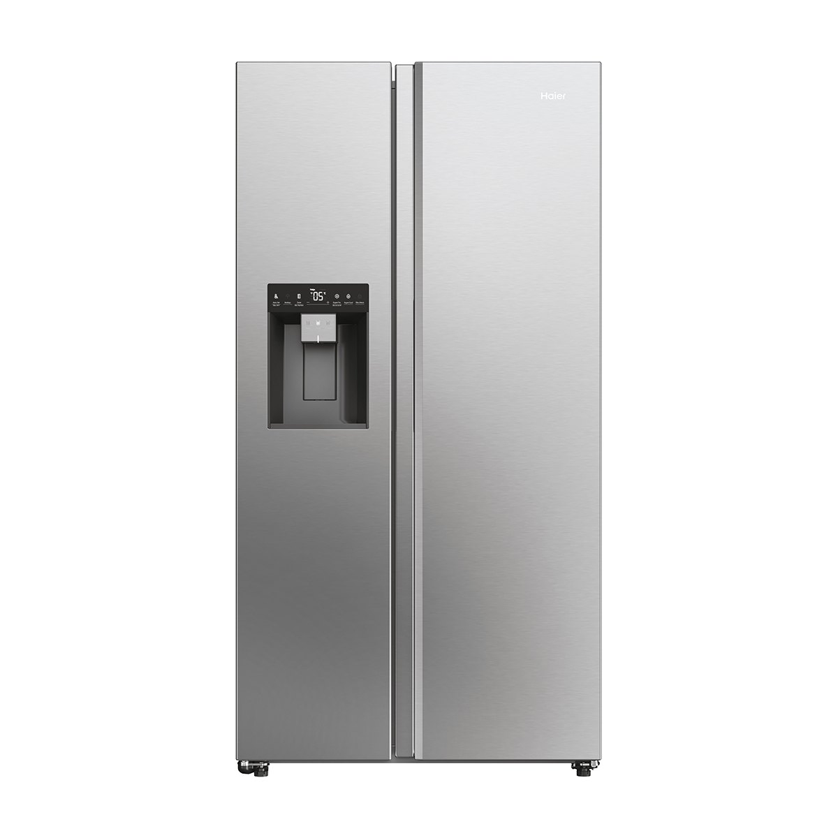 ثلاجه هاير HSW- 59 F18 EIMM سايد باي سايد ثلج فضي