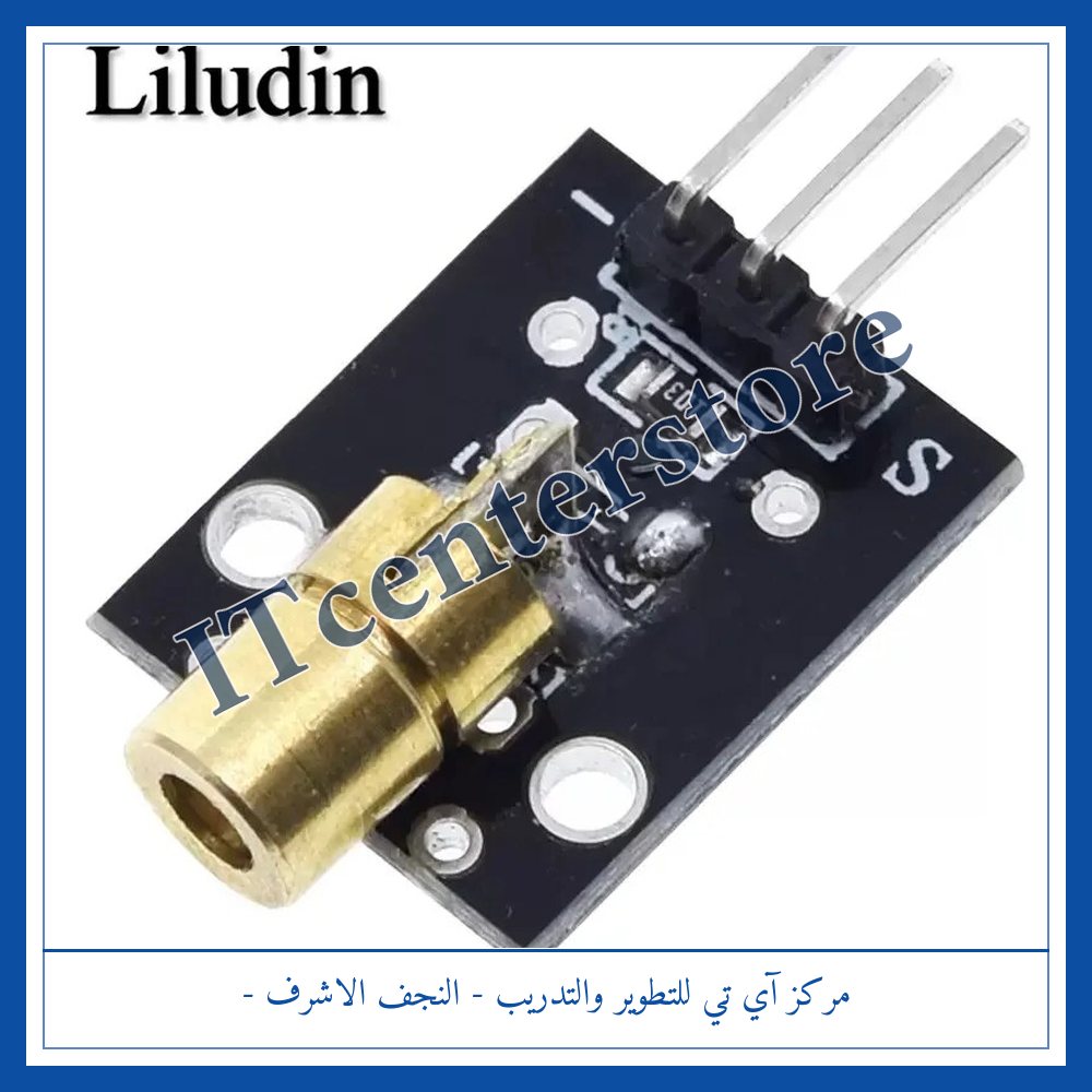 650nm 5mW Red Laser Dot Diode (6mm, 3-5V) | ليزر نقطي أحمر 650nm ‏5mW (قطر 6مم، 3-5V)