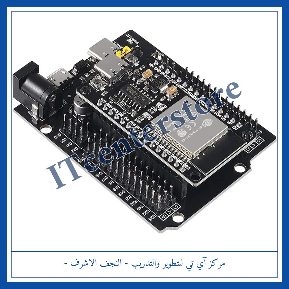 ESP32 Expansion Board 30-Pin (Type-C + Micro USB) | بورد توسعة ESP32 ‏30 منفذ (Type-C ومايكرو USB)