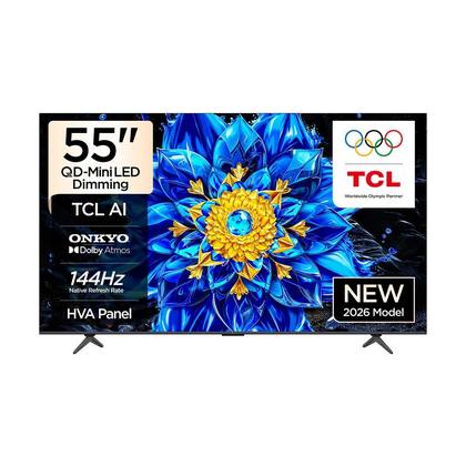 تلفزيون تي سي ال 55 بوصه QD MINI LED 55 P 8 L 144 HZ