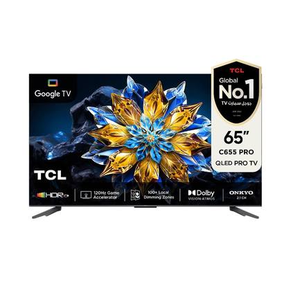 تلفزيون تي سي ال 65C655 PRO سمارت 4K ستلايت