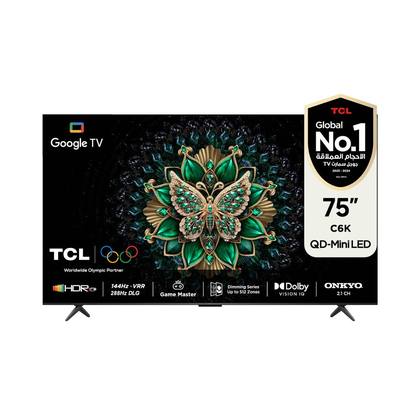 تلفزيون تي سي ال 75 بوصه QLED MINI LED 75 C 6 K 144 HZ