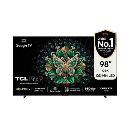تلفزيون تي سي ال 98 بوصه 98C6 K كيو ميني ليد 144HZ