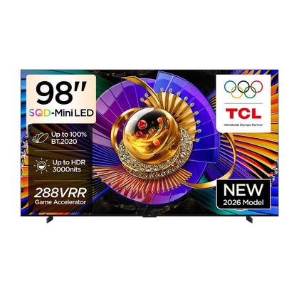 تلفزيون تي سي ال 98 بوصه 98C7 L اس كيو ميني ليد 144HZ