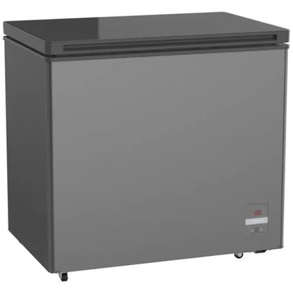 مجمده 10 تي سي ال F 270 CFG باب زجاجي 270لتر 90سم اسود