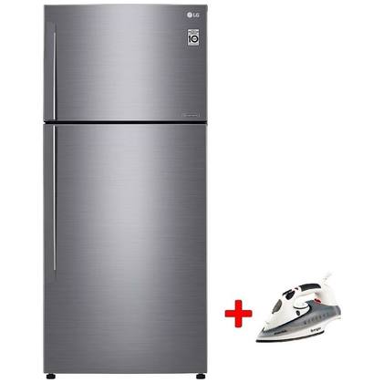 ثلاجه الجي GNM705 HLI سلفر