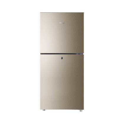 ثلاجه هاير HRF-216 EBD حجم 216 لتر بابين ذهبي