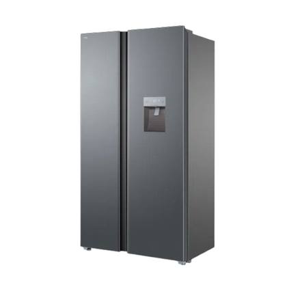 ثلاجه تي سي ال S 670 SBSGG سايد باي سايد ستيل غامق