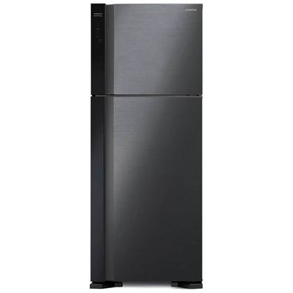 ثلاجة هيتاشي ببابين 20 قدم ستيل اسود- HRTN7489DFBBKIQ Hitachi 2-door refrigerator, 20 cubic feet, black metal