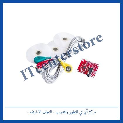AD8232 ECG 3-Lead Elctode Cable 3.5mm / كابل كيبل أقطاب تخطيط القلب ثلاثي الاسلاك 3.5 ملم